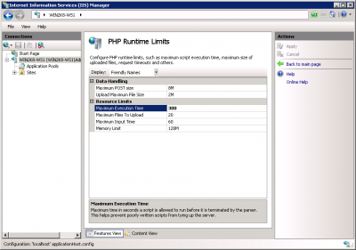 Runtime limits
