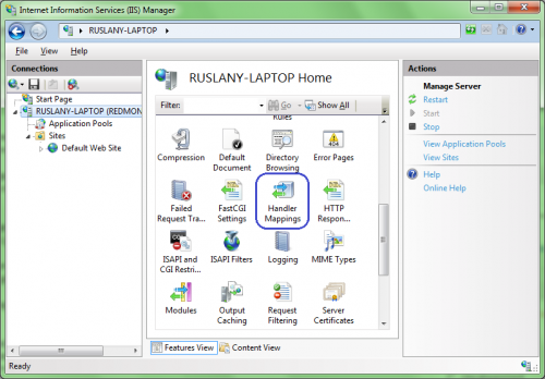 IIS Handler Mapping